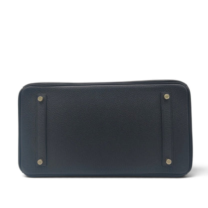 エルメス バーキン35 トゴ ブラック ゴールド金具 Y刻印 ハンドバッグ