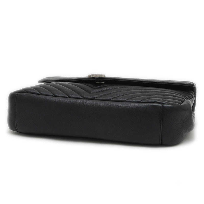 カレッジ 2WAYバッグ レザー ブラック 600278 ショルダーバッグ