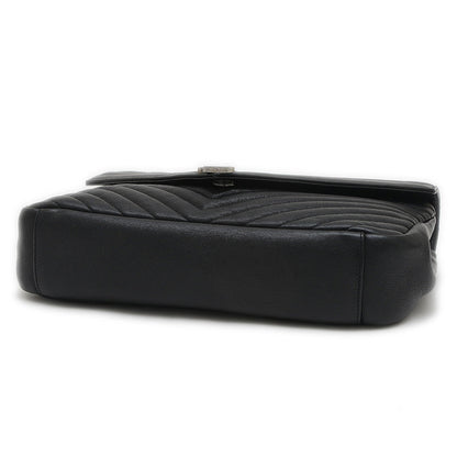 カレッジ 2WAYバッグ レザー ブラック 600278 ショルダーバッグ