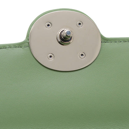 プチGG ミニ 2WAY ショルダーバッグ レザー グリーン 739722 ショルダーバッグ
