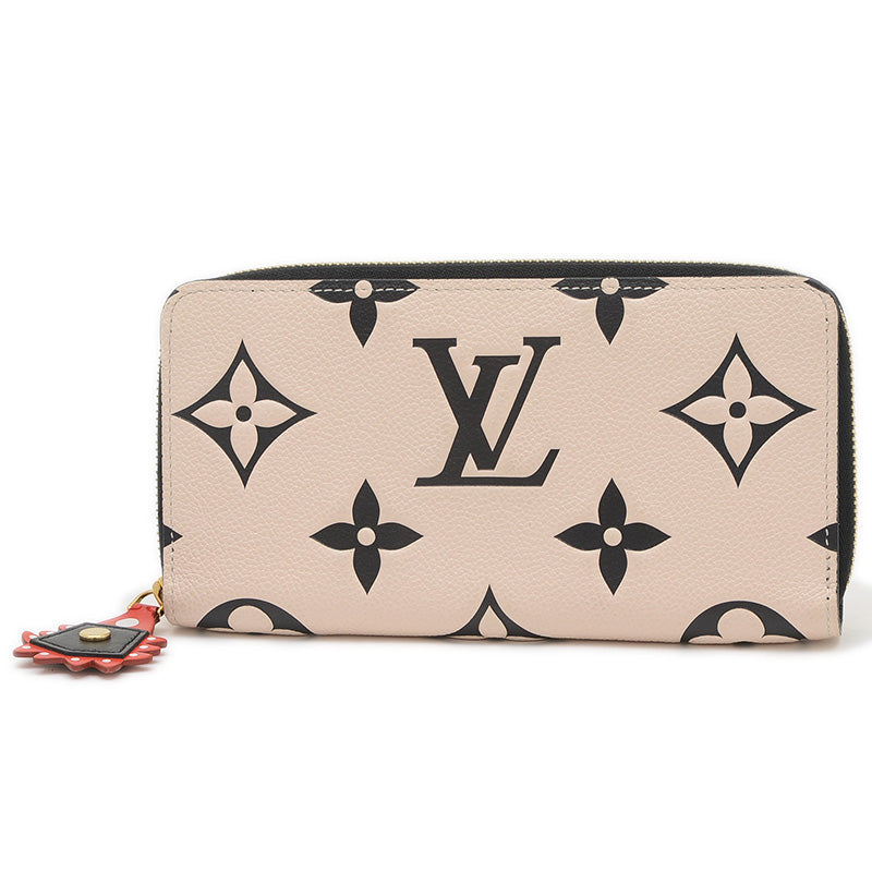 LVクラフティ アンプラント ジッピーウォレット 長財布 クレーム/ノワール M69727 長財布