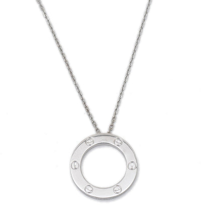 ラブ サークル ネックレス K18WG ネックレス