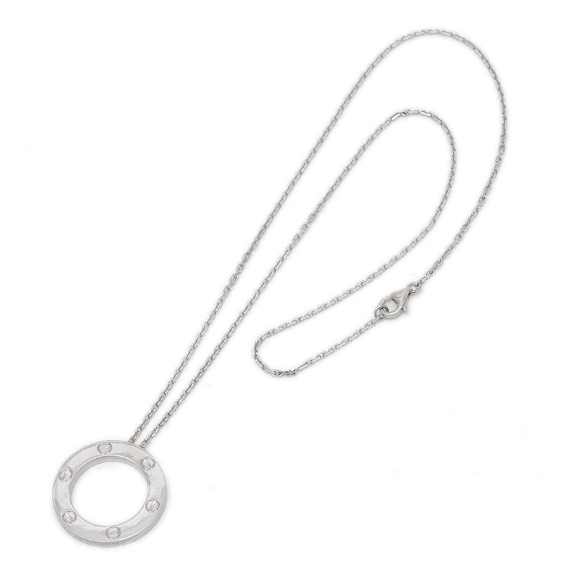 ラブ サークル ネックレス K18WG ネックレス