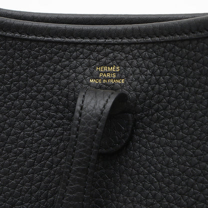 エブリンTPM トリヨン ブラック ゴールド金具 K刻印 ロングストラップ ショルダーバッグ