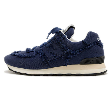 スニーカー ニューバランスコラボ 574 Denim Colonial ネイビー レディース 38サイズ スニーカー