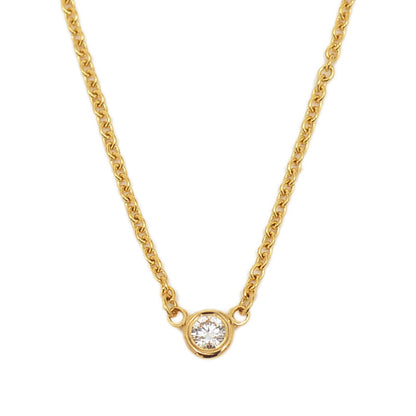 バイザヤード ネックレス 1Pダイヤ 0.05ct K18YG ネックレス
