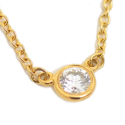 バイザヤード ネックレス ダイヤ約0.12ct K18YG ネックレス
