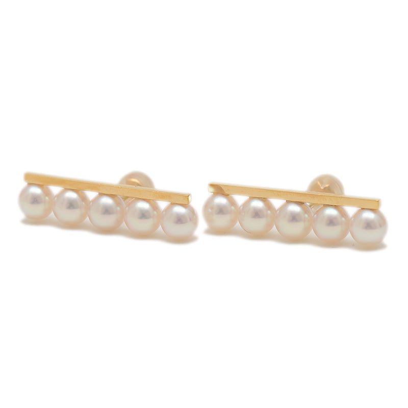 バランス プラス ピアス K18YG/パール ピアス