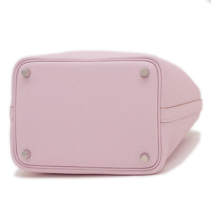 ピコタンロック PM 18 トリヨン モーヴペール シルバー金具 W刻印 ハンドバッグ