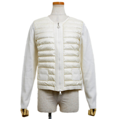 MAGLIA TRICOT ALLA COREANA ダウンカーディガン アイボリー レディース Mサイズ ダウンジャケット