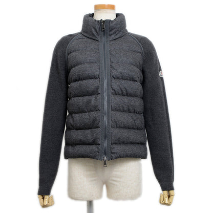 MAGLIONE TRICOT CARDIGAN ダウンジャケット グレー レディース Sサイズ ダウンジャケット
