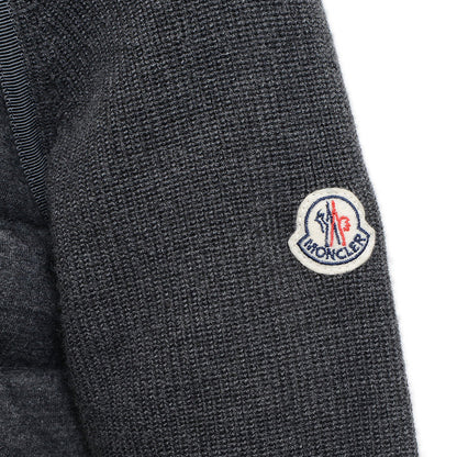 MAGLIONE TRICOT CARDIGAN ダウンジャケット グレー レディース Sサイズ ダウンジャケット