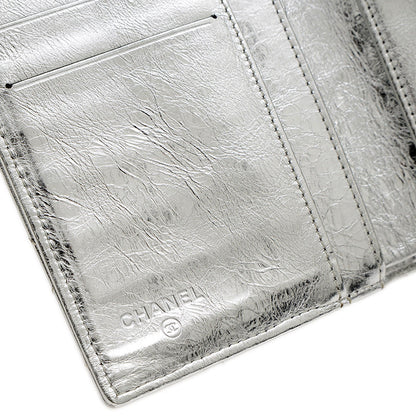 2.55 3つ折り長財布 レザー シルバー シルバー金具 A35298 長財布