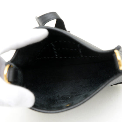 エブリンTPM トリヨン ブラック ゴールド金具 K刻印 ロングストラップ ショルダーバッグ