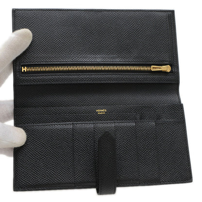 ベアンスフレ 長財布 エプソン ブラック ゴールド金具 D刻印 長財布