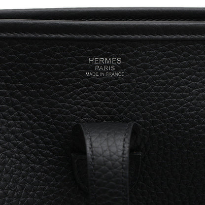 エブリン3 PM トリヨン ブラック シルバー金具 K刻印 ショルダーバッグ